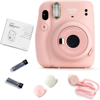 Fujifilm Fuji Mini 11 Instant Camera Bundle - Blush Pink