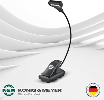 K&M 12274-BLACK 4 LED Music Stand Light - Black