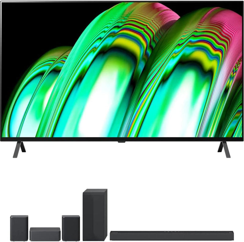 LG E66LGOLED55A2PUA OLED 4K TV with S65Q Soundbar Bundle — main product image