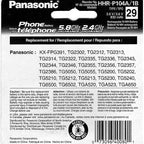 Panasonic HHR-P104A Cordless Phone Replacement Battery NiMH