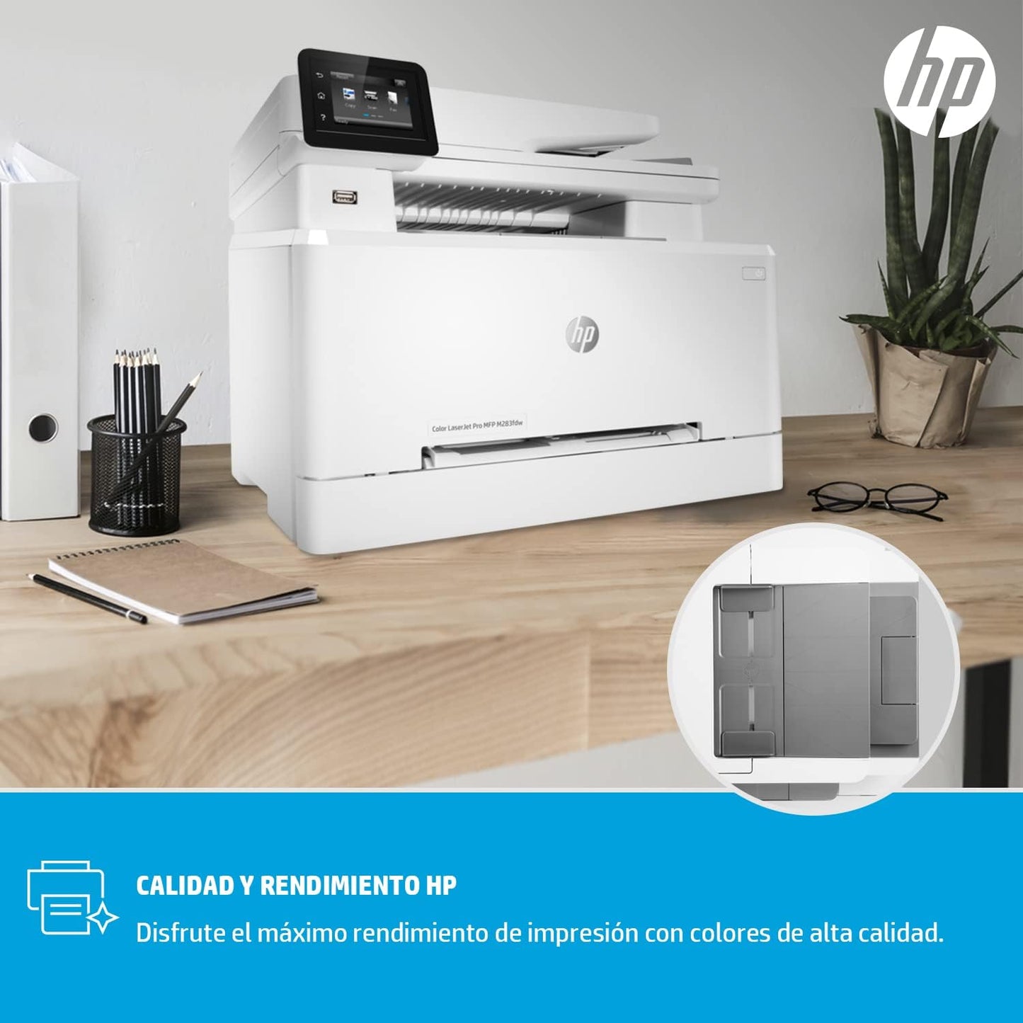 HP 7KW75A LaserJet Pro M283FDW Color Multifunction Printer
