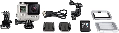 GoPro CHDMY-401 HERO4 Silver Moto Camera Bundle