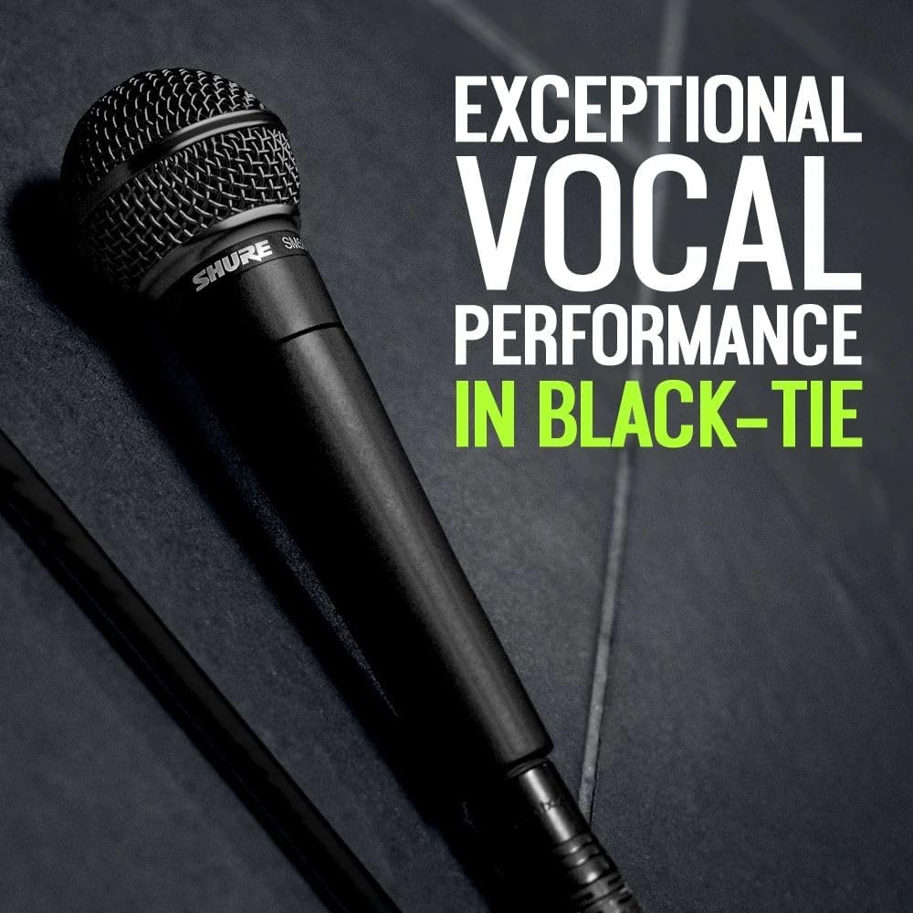 Shure SM58-BLK Pro XLR Dynamic Microphone Black Edition