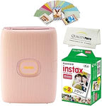 Fujifilm Instax Mini Link 2 Smartphone Printer Bundle Pink
