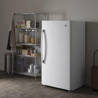 GE FUF17SMRWW 17.3 Cu. Ft. Upright Freezer - White