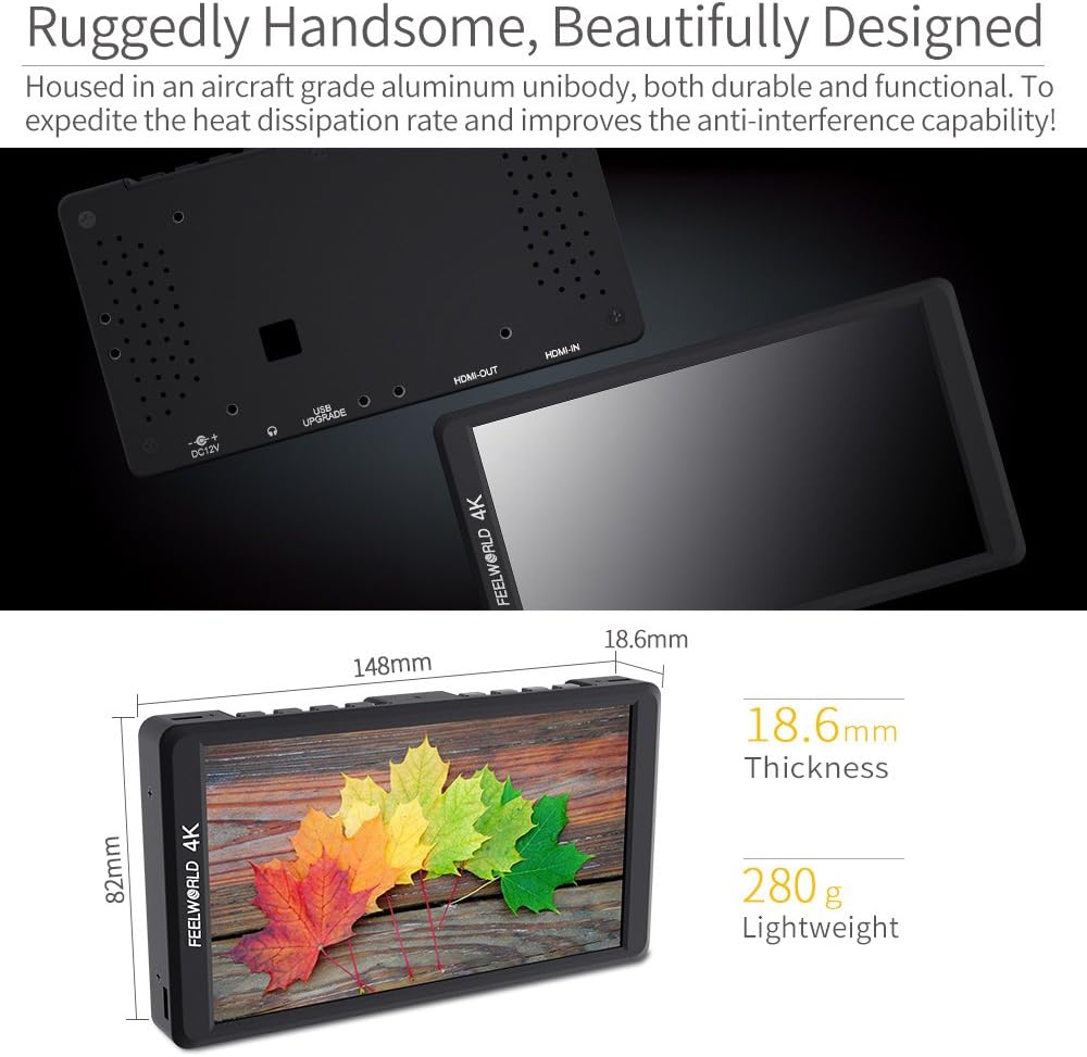 FEELWORLD F570 5.7" 4K HDMI On-Camera Field Monitor