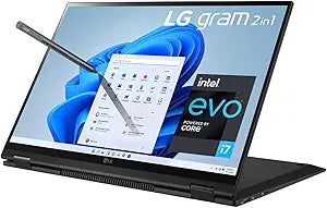 LG gram 16" 2-in-1 Laptop: i7, 16GB RAM, 256GB SSD, QHD Touch, Win 11