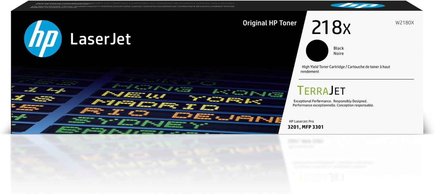 HP W2180X 218X Black High-Yield Toner Cartridge