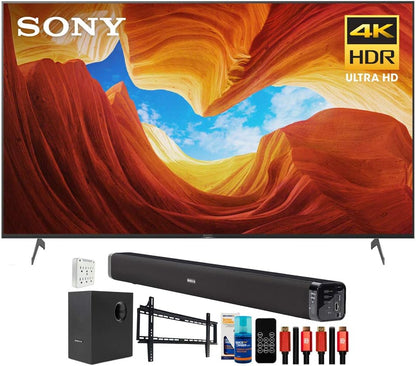 Sony E10SNXBR75X900H 75-Inch 4K Smart TV Bundle