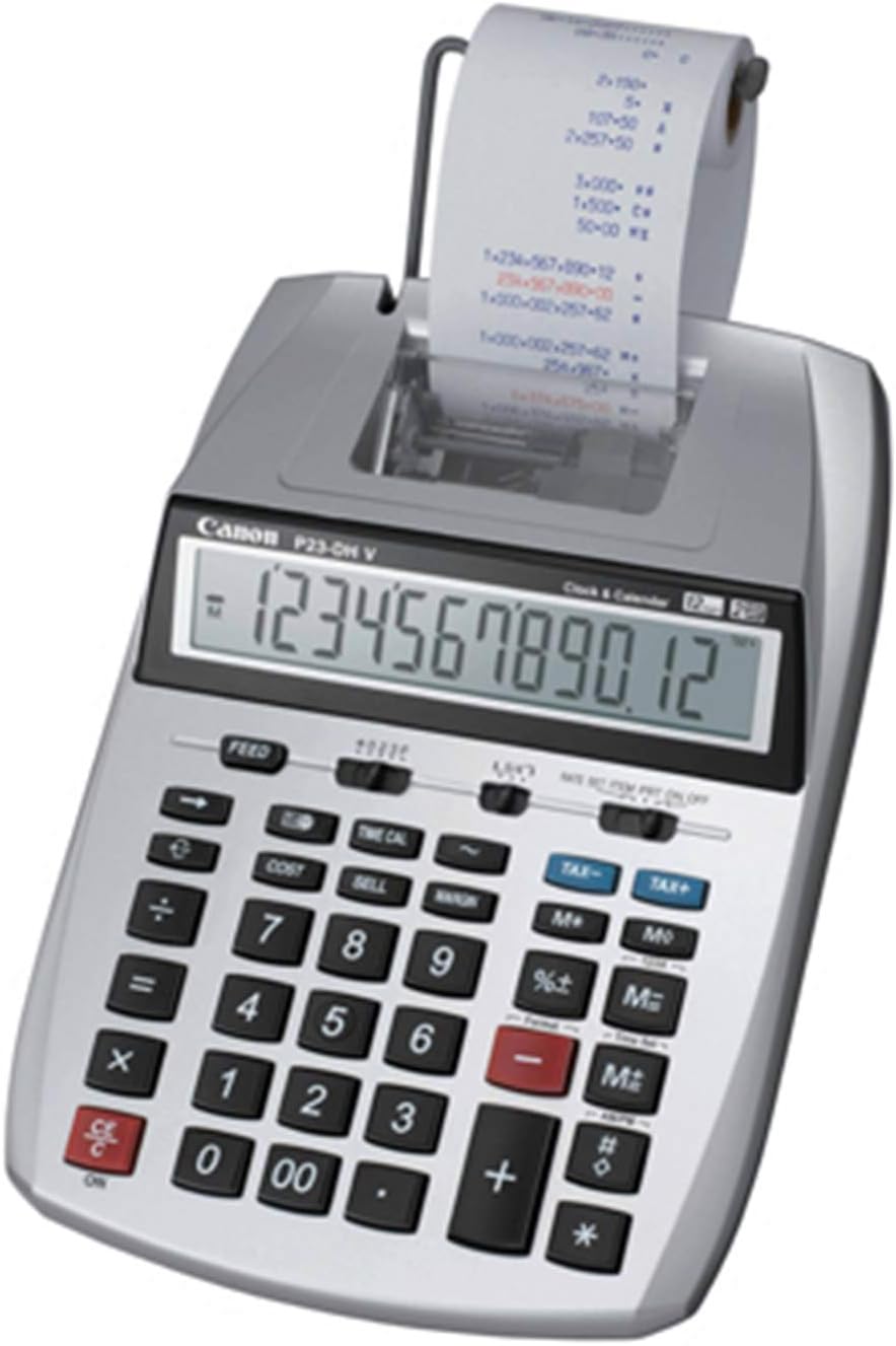 Canon P23-DHV Printing Calculator 12-Digit 2-Color