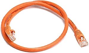 Monoprice 103370 Cat5e Ethernet Cable 2ft Orange — main product image