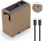 Neewer TP-F970 10500mAh NP-F970 Battery with 20W PD USB-C