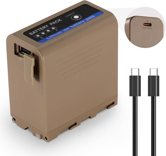 Neewer TP-F970 10500mAh NP-F970 Battery with 20W PD USB-C
