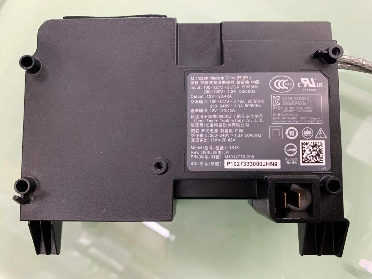 Microsoft X1XPS-10-1 Xbox One X Power Supply