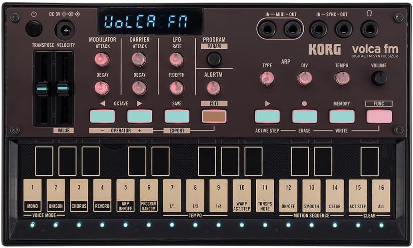 Korg VOLCAFM2 FM Synthesizer 6-Voice Portable Synth