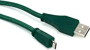 Roland USB-A to Micro-USB Cable Green Woven