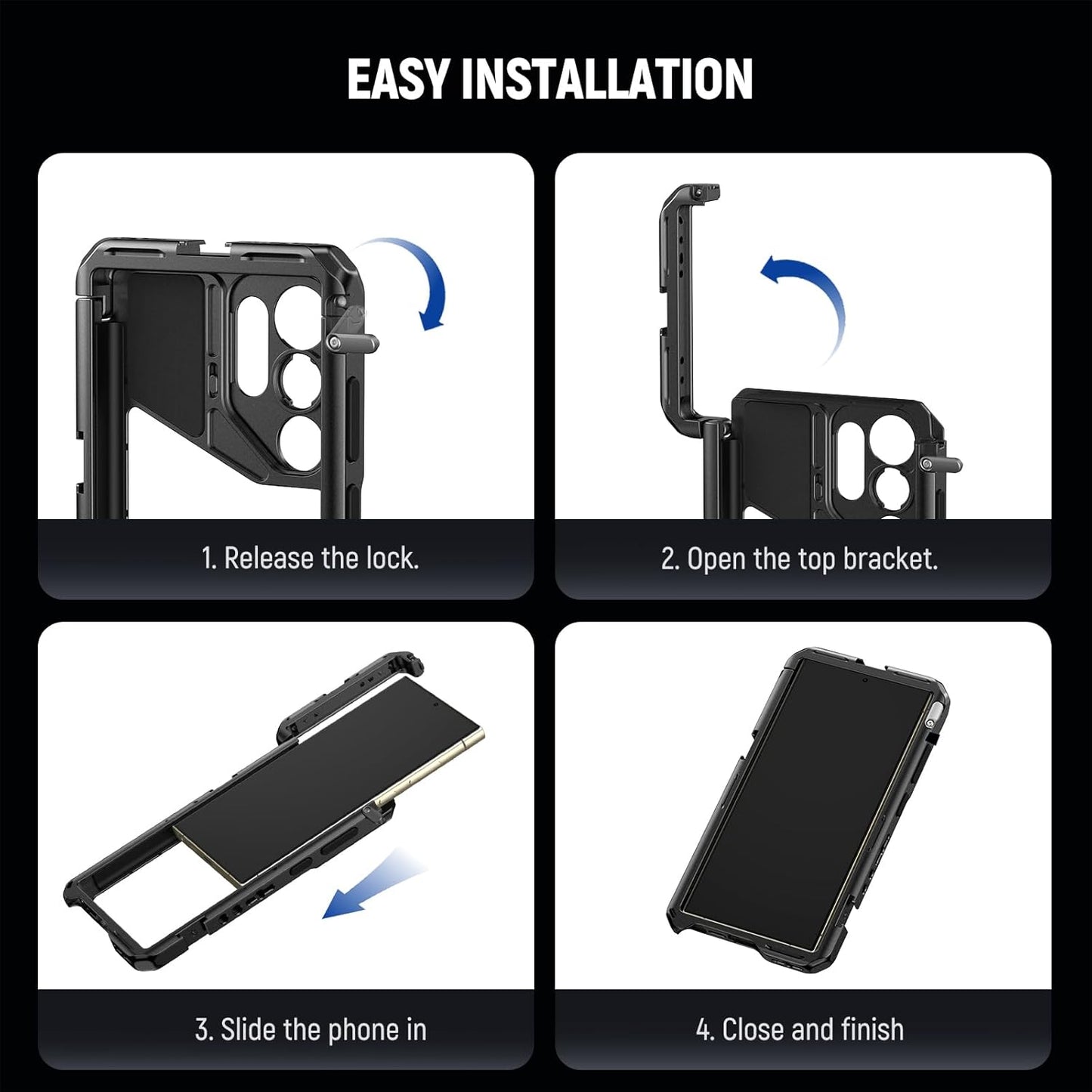 Neewer PA042+PA045S S24 Ultra Phone Cage Video Rig