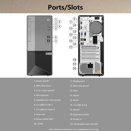 Lenovo 11QE V50t Tower Desktop Computer