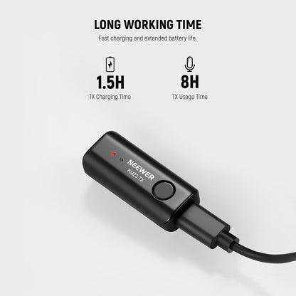 Neewer 21000097 Wireless Lavalier Microphone USB-C