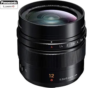 Panasonic CRTPNHX012 12mm F1.4 Leica DG Lens Renewed