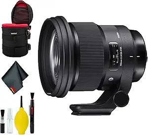 Sigma 259954 105mm f/1.4 Art Lens Canon EF Bundle