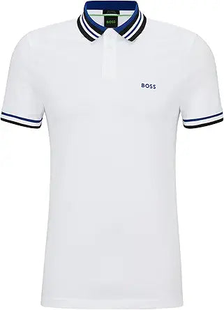 Hugo Boss 50505823 Paddy 2 White Cotton Polo Shirt — main product image