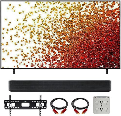 LG 55NANO75UPA 55-Inch 4K UHD Smart NanoCell TV Bundle