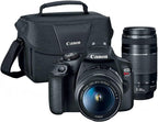 Canon E93CNEOSRT7 Rebel T7 DSLR Double Zoom Kit + CPS