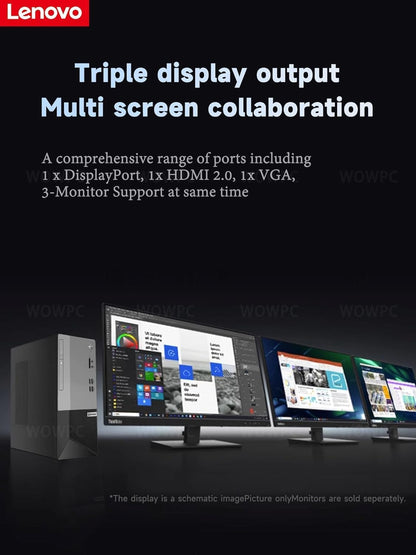 Lenovo Gen 2 V50t Business Desktop PC 4K