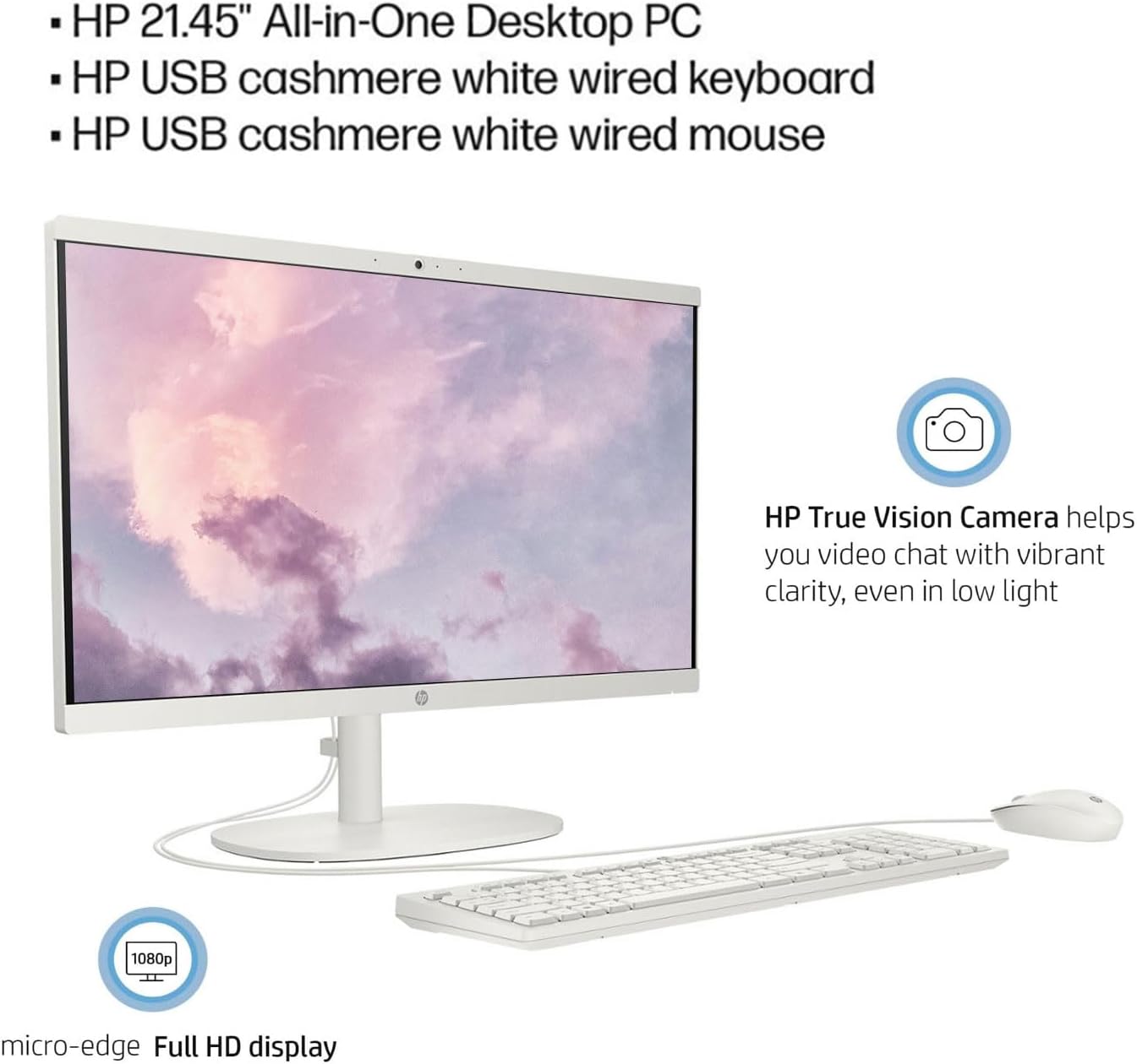 HP TPC-Q066-22 All-in-One Desktop 32GB 1TB SSD Bundle