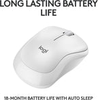 Logitech 910-007116 M240 Silent Bluetooth Wireless Mouse Off-White