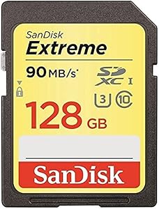 SanDisk SDSDXNF-128G-GNCIN Extreme 128GB UHS-I SD Card — main product image