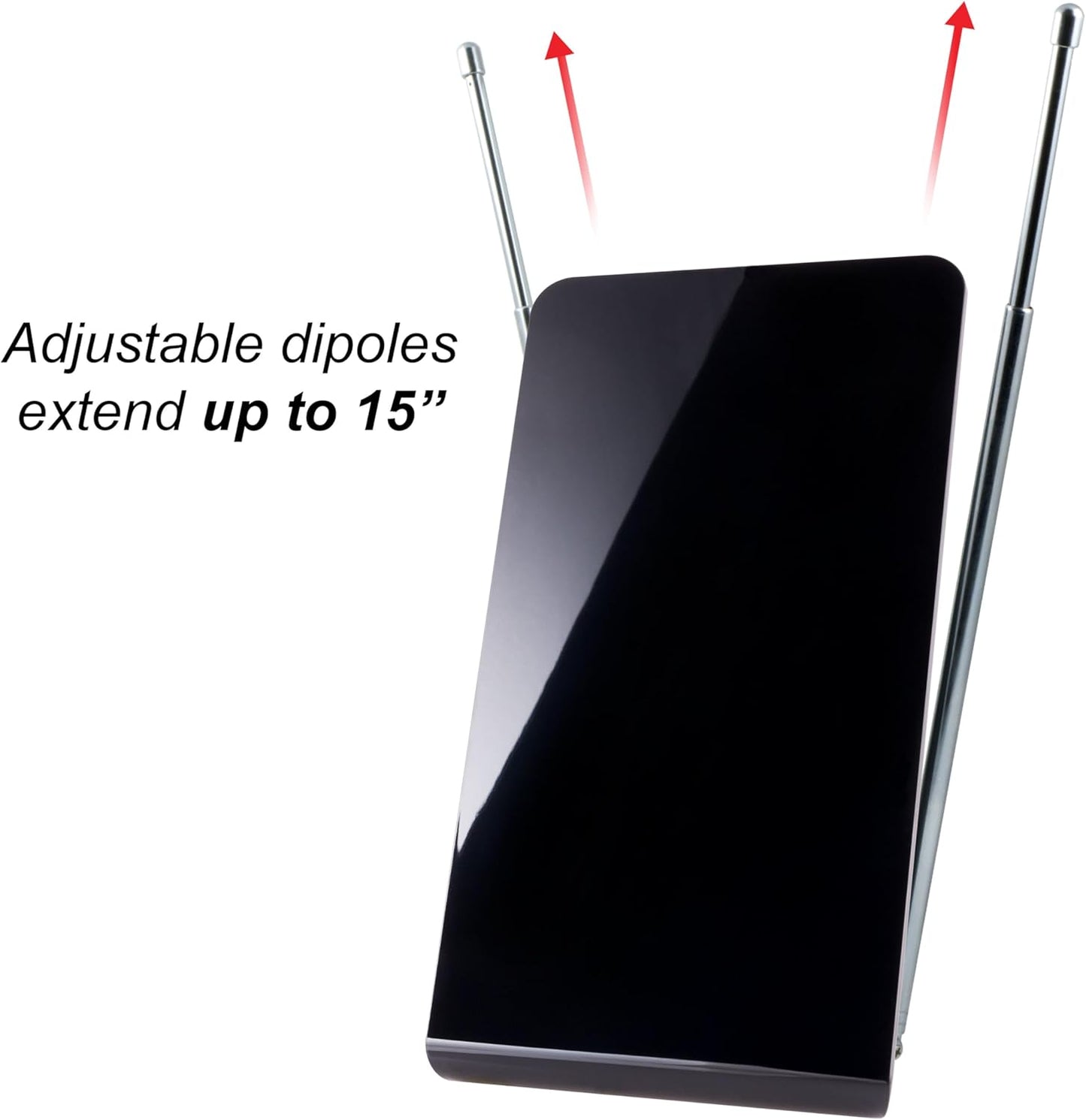 GE 33681 Flat Panel Indoor HD Digital TV Antenna