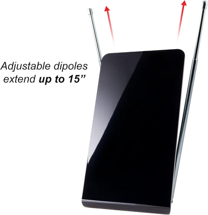 GE 33681 Flat Panel Indoor HD Digital TV Antenna
