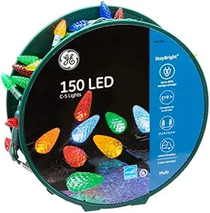 GE 150 LED C-5 Multicolor Christmas Lights — main product image