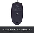 Logitech 910-001439 B100 Corded USB Mouse Black