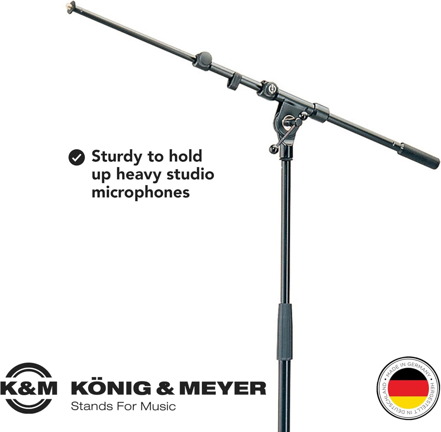 K&M 21090 Pro Tripod Microphone Boom Stand