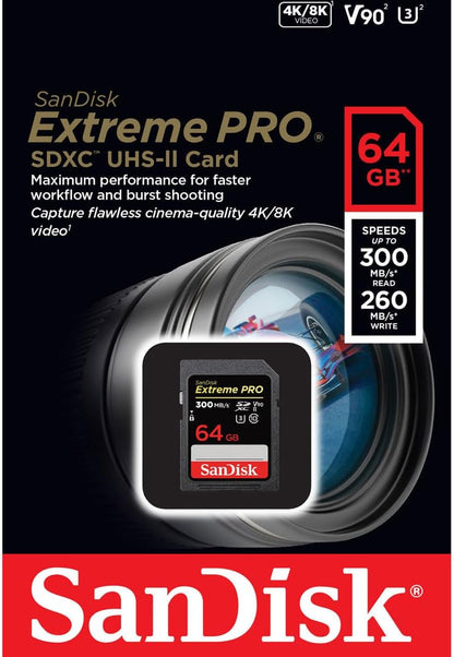 SanDisk SDSDXDK-064G-GN4IN 64GB Extreme PRO UHS-II SD Card