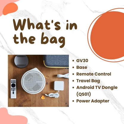 BenQ GV30 Portable Smart Projector Android TV Renewed