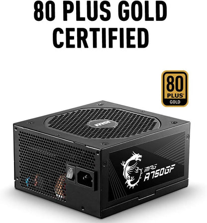 MSI MPGA750GF MPG A750GF 750W 80+ Gold Power Supply