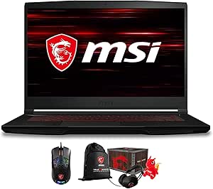 MSI GF63439-3205-24840 Thin Gaming Laptop, i7, 64GB RAM, RTX 3050, 15.6