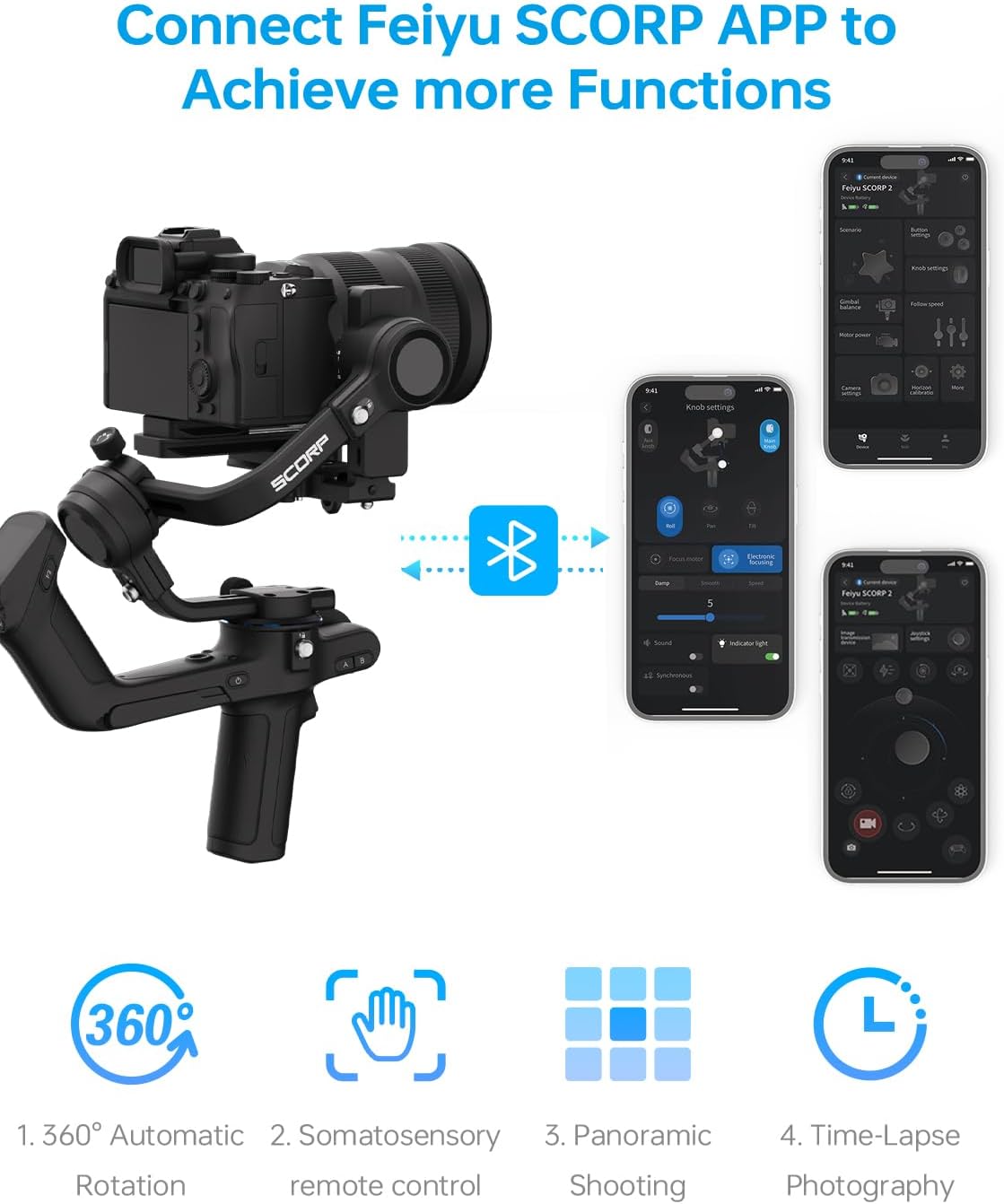 FeiyuTech JZJ-F2-2STD-UK SCORP 2 Camera Gimbal Stabilizer