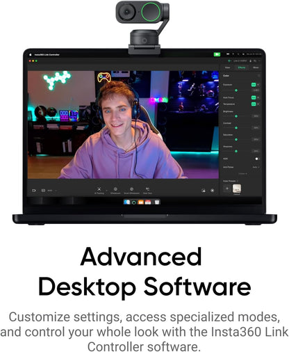 Insta360 CINSABNB Link 2 4K AI Webcam