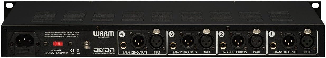 Warm Audio WA-412 4-Channel Microphone Preamp DI