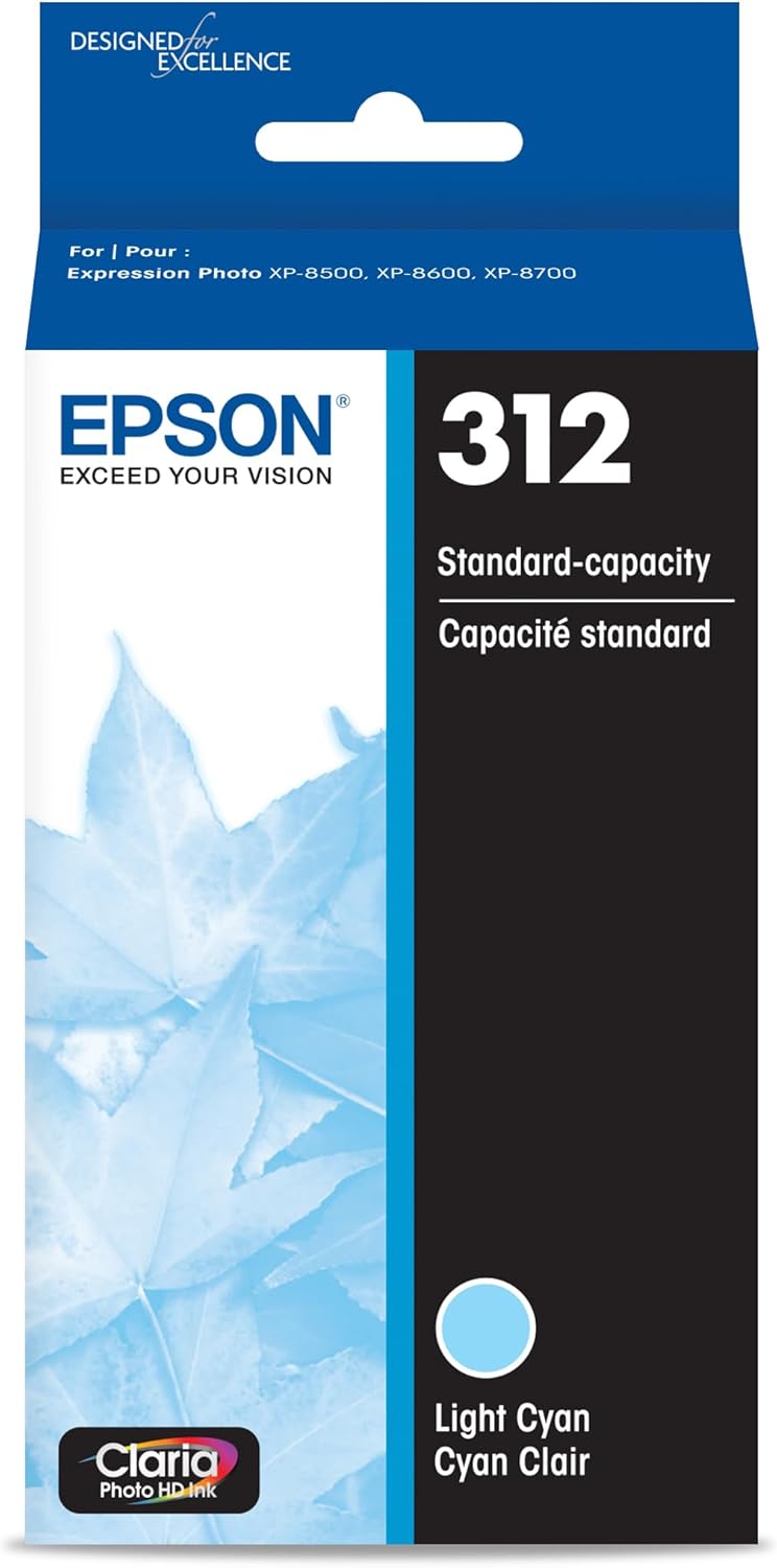 Epson 312 Light Cyan Ink Cartridge T312520-S — main product image