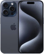 Apple MTQQ3LL/A iPhone 15 Pro 128GB Blue Titanium (Renewed)
