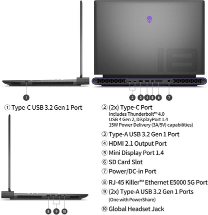 Dell R2 Alienware m18 RTX 4090 i9 Gaming Laptop