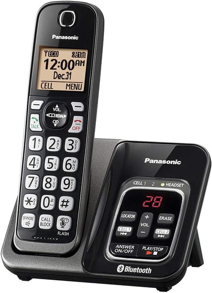 Panasonic KX-TG833SK Link2Cell Bluetooth Cordless Phone