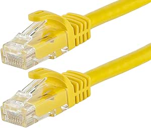 Monoprice 111215 Flexboot Cat5e Ethernet Patch Cable Yellow