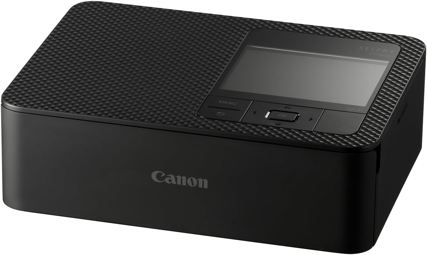 Canon CP1500 Black Selphy Photo Printer + RP-108